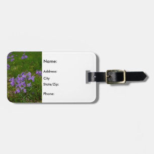 Étiquette À Bagage Phlox bleu sauvage