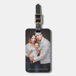 Étiquette À Bagage Photo de famille personnalisée