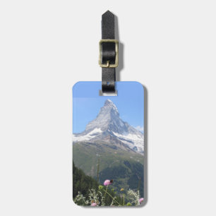 Étiquette À Bagage Photo de montagne de Matterhorn