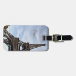 Étiquette À Bagage Photo haute définition Tour Eiffel, Paris France