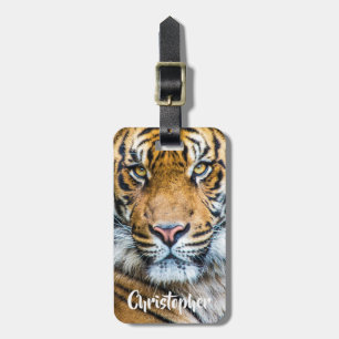 Étiquette À Bagage Photo Tigre personnalisée