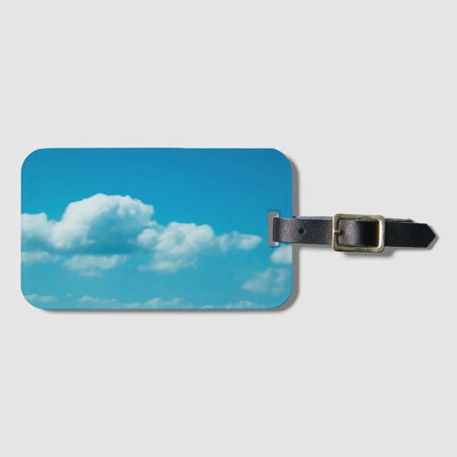 Étiquette À Bagage Photographe - clouds in the sky + your ideas (Devant Horizontal)