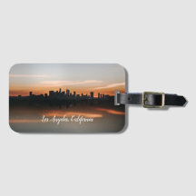 Photographie Skyline de Los Angeles au coucher du