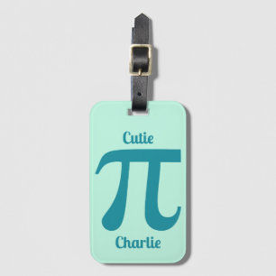 Étiquette À Bagage Pi / Cutie Pi texte et couleur personnalisés