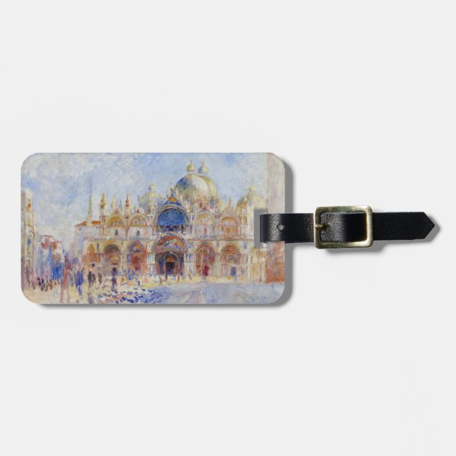 Étiquette À Bagage Piazza San Marco, Venise, 1881 (huile sur la (Devant horizontal)