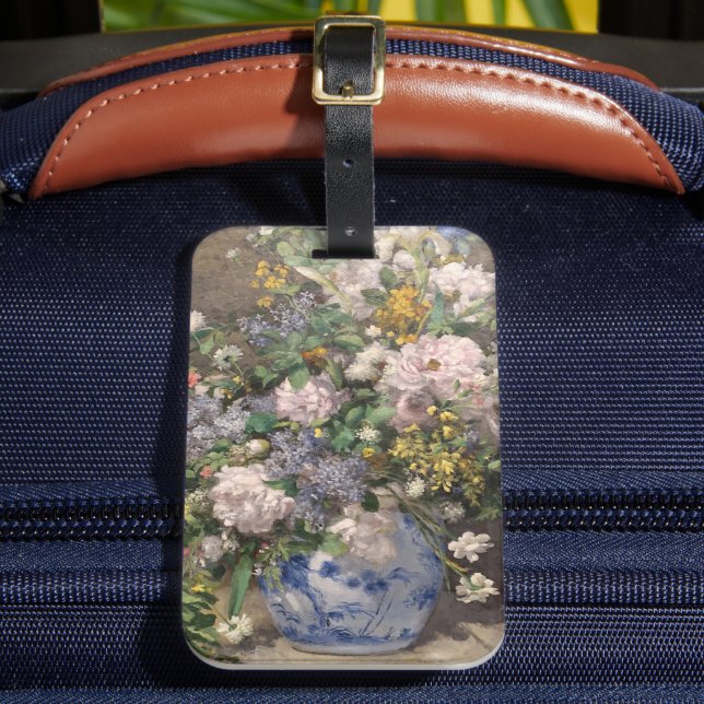 Étiquette À Bagage Pierre-Auguste Renoir Bouquet de printemps (Insitu Rectoal 2)