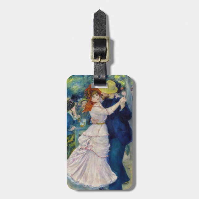 Étiquette À Bagage Pierre-Auguste Renoir - Danse à Bougival (Devant Vertical)