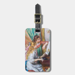 Étiquette À Bagage Pierre Auguste Renoir - Jeunes filles au piano