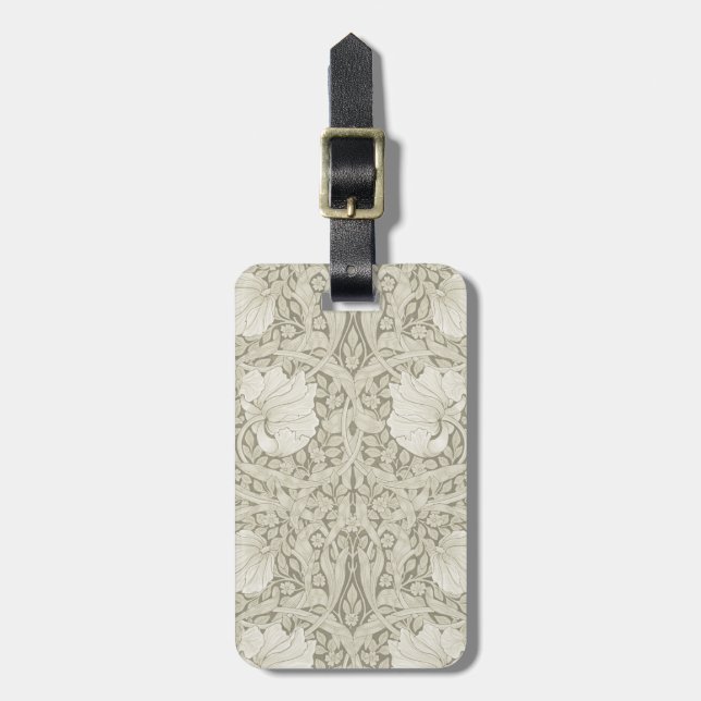 Étiquette À Bagage Pimpernel Ivory, William Morris (Devant Vertical)
