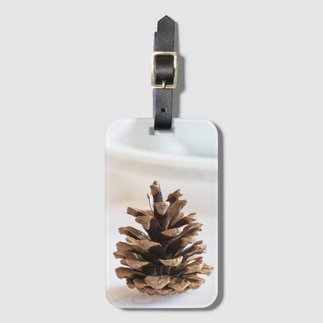Étiquette À Bagage Pinecone (Devant Vertical)