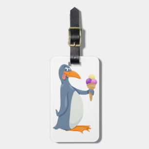 Étiquette À Bagage Pingouin drôle avec des étiquettes de bagage de