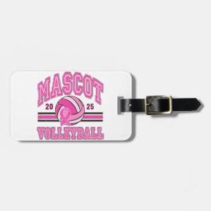Étiquette À Bagage 🏐 💖 Pink Power Volleyball 🎗️