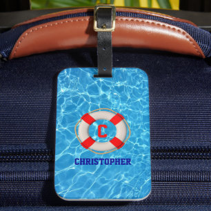 Étiquette À Bagage Piscine Coach Piscine Lifesaver