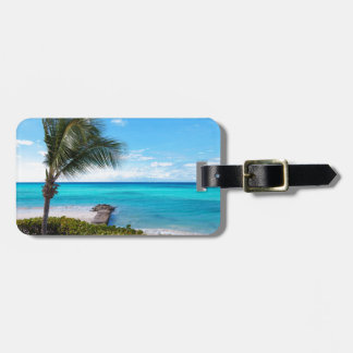 Étiquette À Bagage Plage des Caraïbes