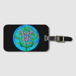 Étiquette À Bagage Plage Fleurs Peinture Acrylique