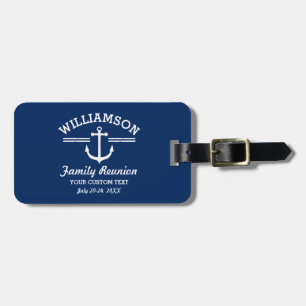 Étiquette À Bagage Plage nautique de croisière de voyage de la