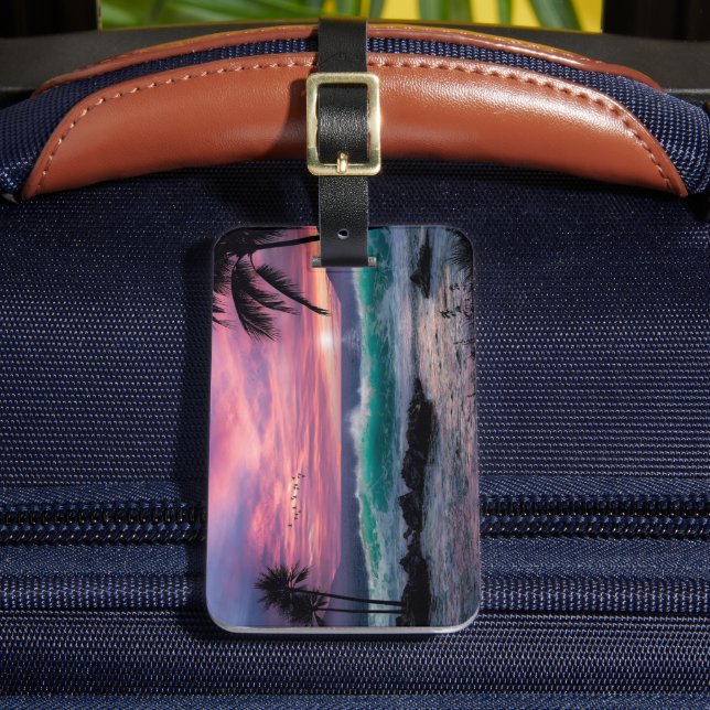 Étiquette À Bagage Plage tropicale (Insitu Rectoal 2)