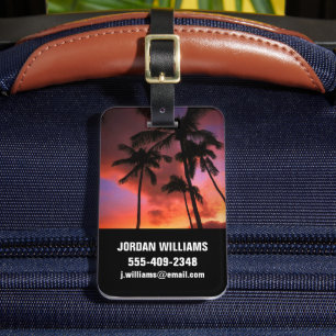 Étiquette À Bagage Plages tropicales   Maui Hawaii