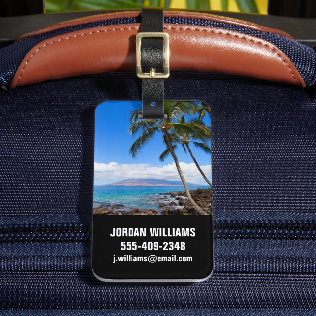 Étiquette À Bagage Plages tropicales | Maui Hawaii (Insitu Rectoal 2)