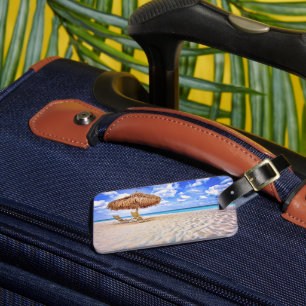 Étiquette À Bagage Plages tropicales   Plage de sable d'Aruba