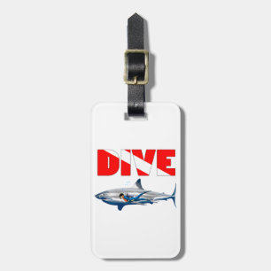 Étiquette À Bagage Plongée aux requins