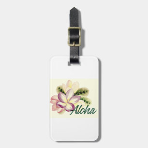 Étiquette À Bagage Plumeria Aloha