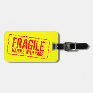 Étiquette À Bagage Poignée fragile avec les étiquettes de bagages de 