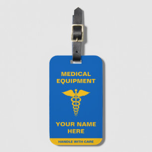 Étiquette À Bagage Poignée Médicale personnalisée avec soin