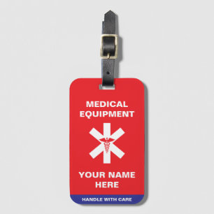 Étiquette À Bagage Poignée Médicale personnalisée avec soin