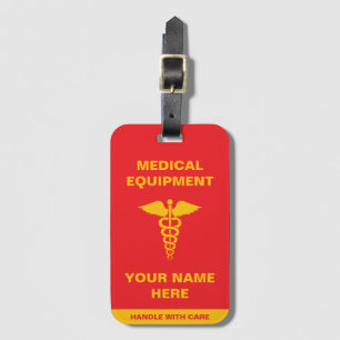 Étiquette À Bagage Poignée médicale personnalisée avec soin