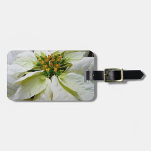 Étiquette À Bagage Poinsettia Elegant Christmas Holiday Floral