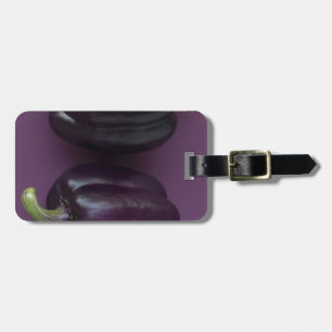 Étiquette À Bagage poivrons violets