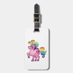 Étiquette À Bagage poney mignon de licorne