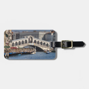 Étiquette À Bagage Pont du Rialto Venise Italie