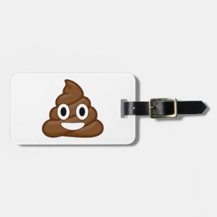 Étiquette À Bagage poop emoji
