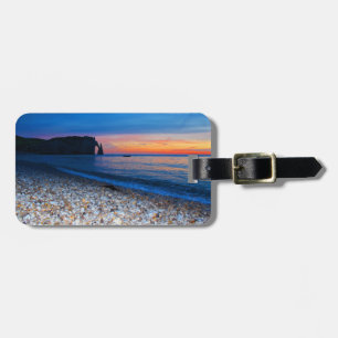 Étiquette À Bagage Porte d'Aval au coucher du soleil