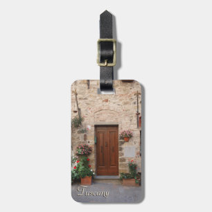 Étiquette À Bagage Porte en bois Toscane Italie personnalisée