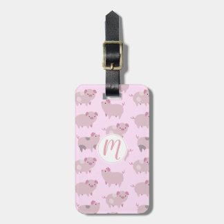 Étiquette À Bagage Portes et Motifs pour bébés roses mignons
