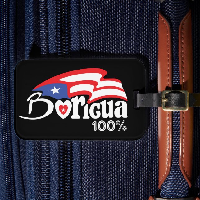 Étiquette À Bagage Porto Rico Boricua (Insitu Rectoal 4)