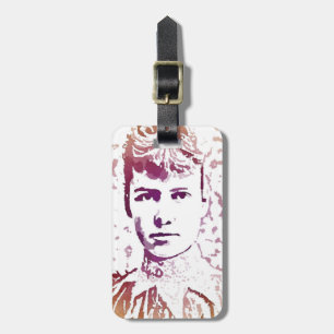 Étiquette À Bagage Portrait d'art de bruit de Nellie Bly