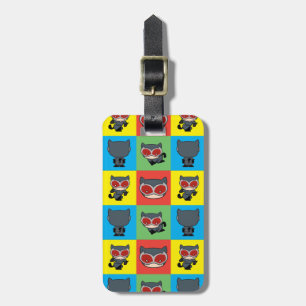 Étiquette À Bagage Poses de caractères Chibi Catwoman