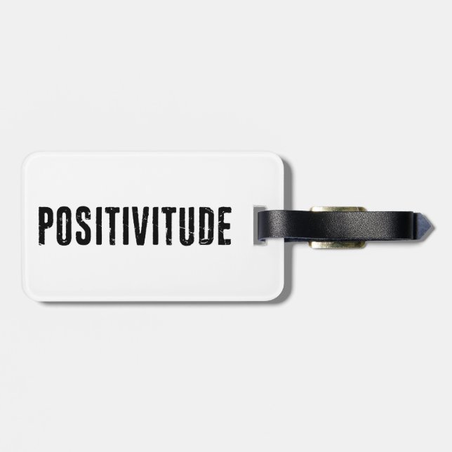 Étiquette À Bagage Positivitude (Dos horizontal)