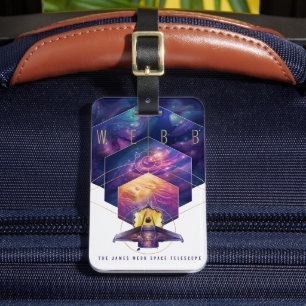 Étiquette À Bagage Poster du télescope spatial James Webb.