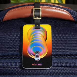 Étiquette À Bagage Poster du télescope Spitzer.