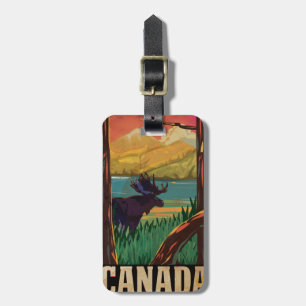Étiquette À Bagage Poster Vintage voyage du Canada
