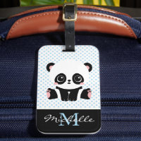 Pot Polka personnalisé Monogram Cute Panda