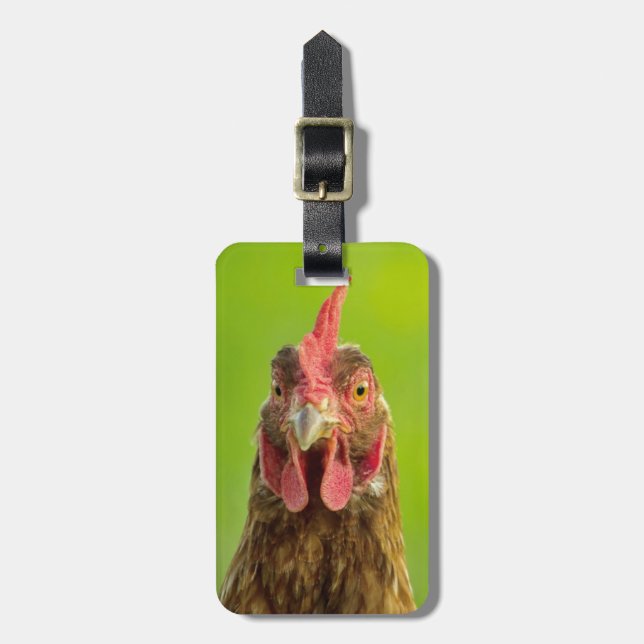 Étiquette À Bagage Poulet drôle - étiquette de bagage d'adresse (Devant Vertical)