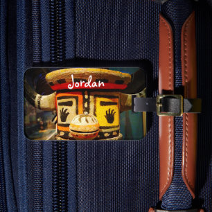 Étiquette À Bagage Poupée Kachina Bois Visage Photo Nom personnalisé