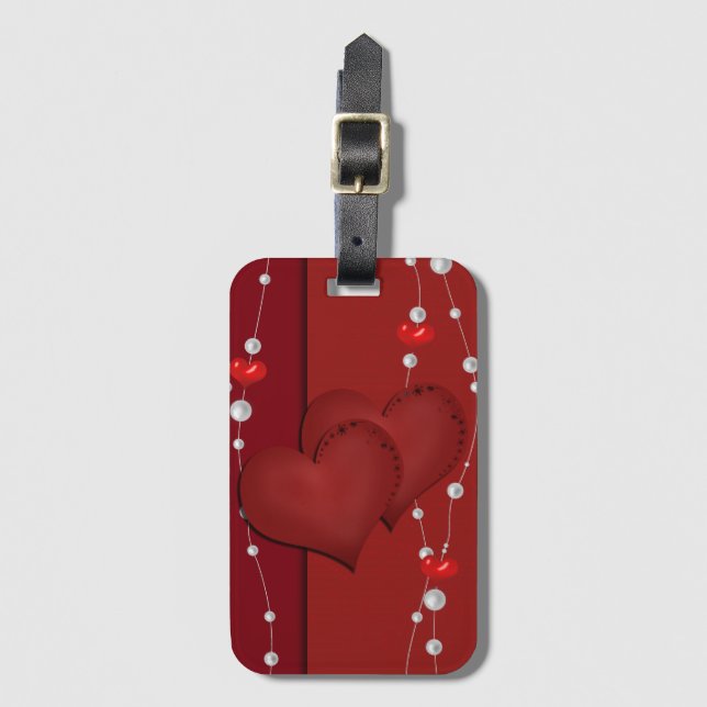 Étiquette À Bagage Pour les êtres chers, l'amour (Devant Vertical)