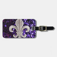 Pourpre de Fleur De Lis Sequins de bijou